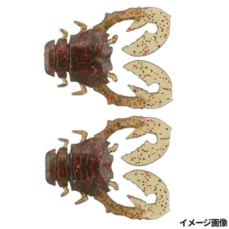 【楽天ブラックフライデー!3点購入で最大28倍!】ジャッカル ワーム ちびチヌ蟹 1インチ グリパンメロン【ゆうパケット】