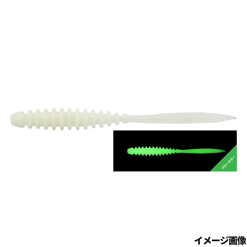 Worm - ジャッカル ワーム ペケリング 2.5インチ 鬼グロー【ゆうパケット】