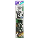 【衝撃!4点購入で最大1万ポイント!】ささめ針 糸付 コイ鈎 AA802 針12号-ハリス3号 黒【ゆうパケット】
