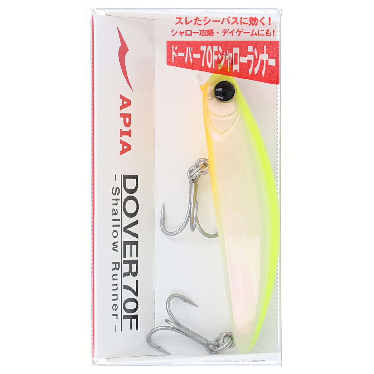 アピア ルアー DOVER70F Shallow Runner 02 チャートバックパール【ゆうパケット】