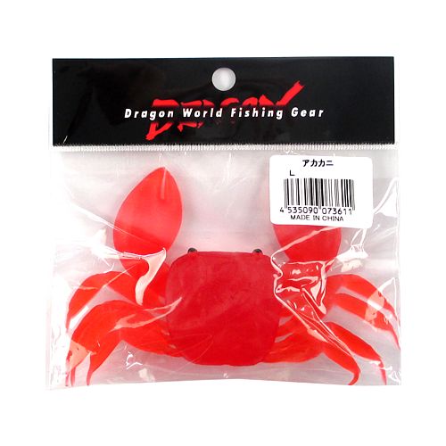 【楽天ブラックフライデー！3点購入で最大28倍！】マルシン漁具（DRAGON） ドラゴン 赤カニ L【ゆうパ..