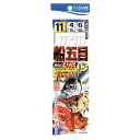 【衝撃!4点購入で最大1万ポイント!】ささめ針 船五目15cmハリス D−518 針11号−ハリス4号【ゆうパケット】