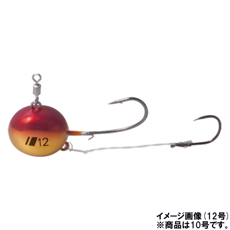 【現品限り】 メジャークラフト 鯛乃実 げんこつかぶら 10号 #1 ケイムラ赤金