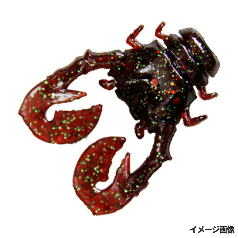 【楽天ブラックフライデー!3点購入で最大28倍!】ジャッカル ワーム ちびチヌ蟹 1インチ グレープグリーンフレーク【ゆうパケット】