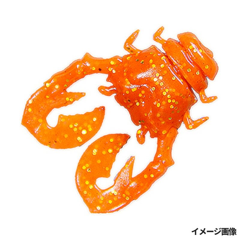 ジャッカル ワーム ちびチヌ蟹 1インチ オレンジゴールドフレーク【ゆうパケット】
