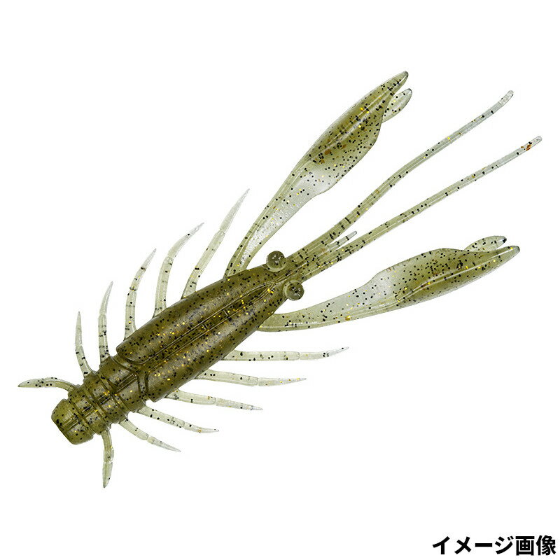 樂天商城 - 【スーパーSALE！最大P10倍&お得なクーポン配布中！】ダイワ ワーム シルバーウルフ アーバンシュリンプ 2.4インチ ライトオリーブ【ゆうパケット】