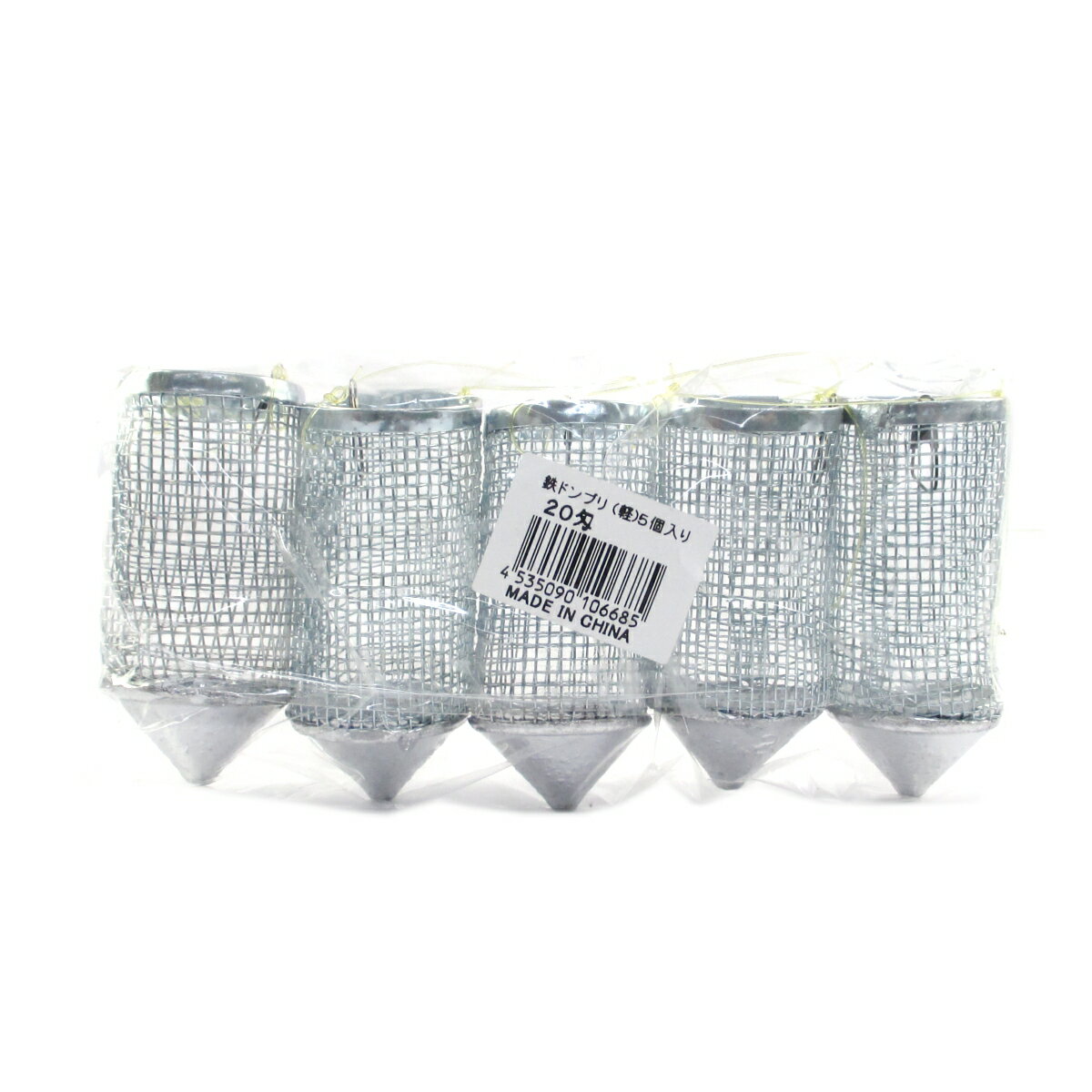 【3点購入で最大P28倍＆お得なクーポン配布中！】マルシン漁具（DRAGON） 鉄ドンブリ 軽 20匁 5個