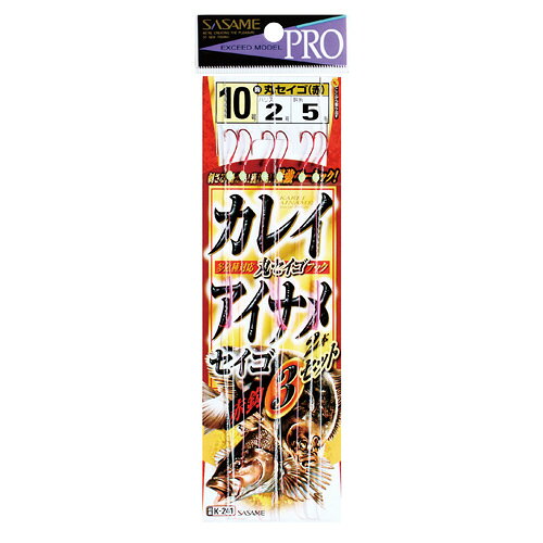 ●商品名に【同梱不可】【他商品同時注文不可】と記載されている商品は別倉庫から発送となるため同梱できません。システム上、同時注文が可能ですが、その際は勝手ながらキャンセルとさせて頂きます。キャンセルに伴い、各種キャンペーンの適用など取消となりますが、ご注文条件やポイントの補填・補償等は一切お受けできかねます。また、再度ご注文いただく際に完売となっている場合や、キャンペーン条件が異なる場合がございます。●掲載商品は複数サイトおよび実店舗で併売しています。ご注文タイミングにより欠品し、お取り寄せにお時間を頂く場合やお手配が出来ずにやむを得ずキャンセルさせて頂く場合がございます。●商品画像は代表画像です。仕様変更により商品スペックやパッケージなど変更となる場合がございます。仕様変更に伴う返品、商品交換の際の往復送料はお客様ご負担となります。●店舗都合・お客様都合に依らずご注文内容の修正やキャンセルを行った際に在庫なしとなる場合やポイント、クーポンなど各種キャンペーンが適用外となる場合がございます。大変恐縮ながらこのような場合でも補填などは出来かねますのでご了承下さい。丸セイゴ（赤鈎）を使用したベーシック投釣り仕掛。サイズ:12号釣り方、フィールド:船釣り（浅場）代表対象魚:アイナメ≪関連商品≫ 10号 11号 12号 14号 TKM-05-04-02