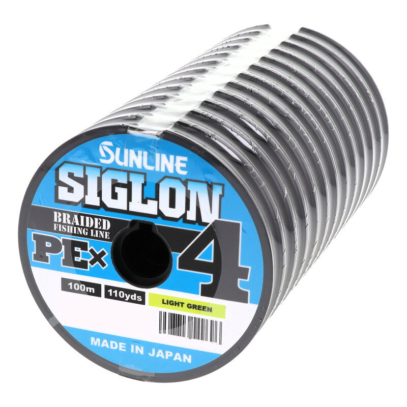 SIGLON PE×4 1.5号 / 100m×12連結 ライトグリーン の商品画像2枚目