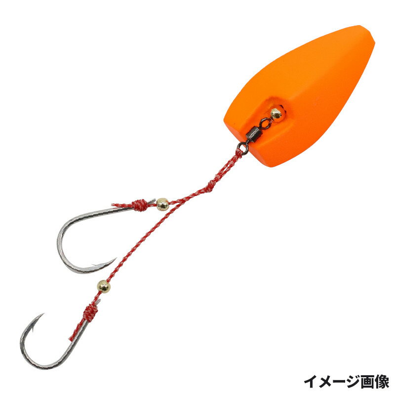 無双真鯛 貫撃遊動テンヤ 10号 13.マットオレンジ SE105【ゆうパケット】