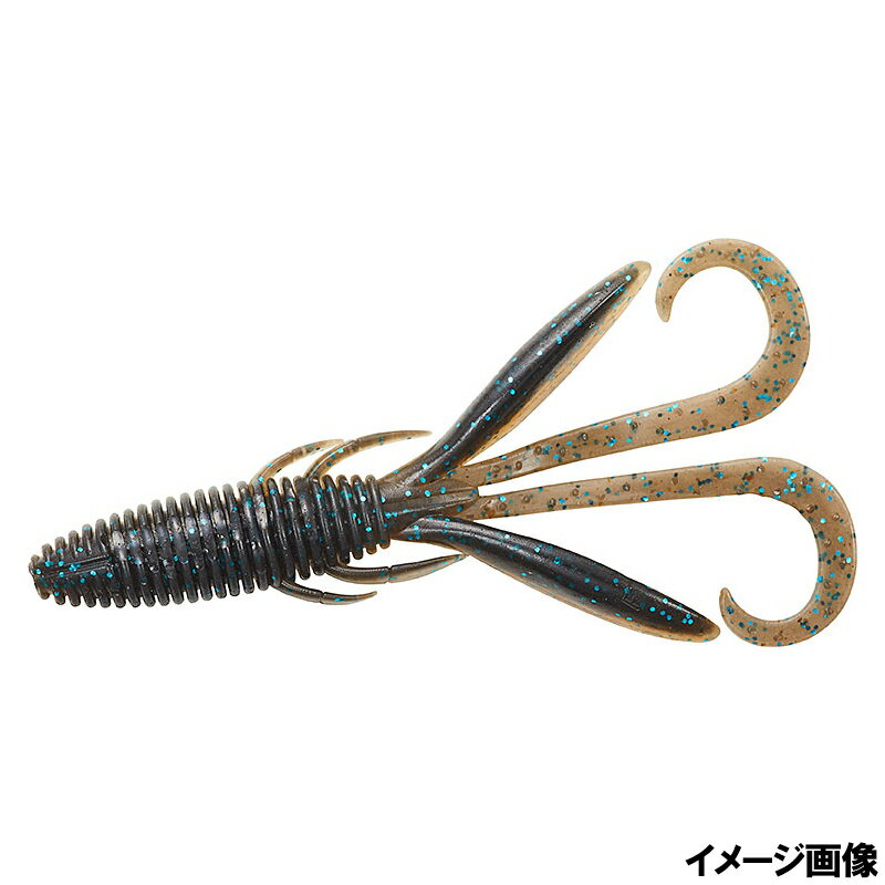 【楽天ブラックフライデー!3点購入で最大28倍!】ダイワ ワーム スティーズ ホグ 3.6インチ ブルークロー【ゆうパケット】
