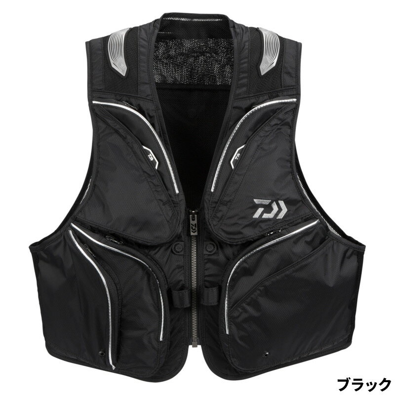 Vests - ダイワ ウェア DV-3025 ショートフィッシングベスト L ブラック