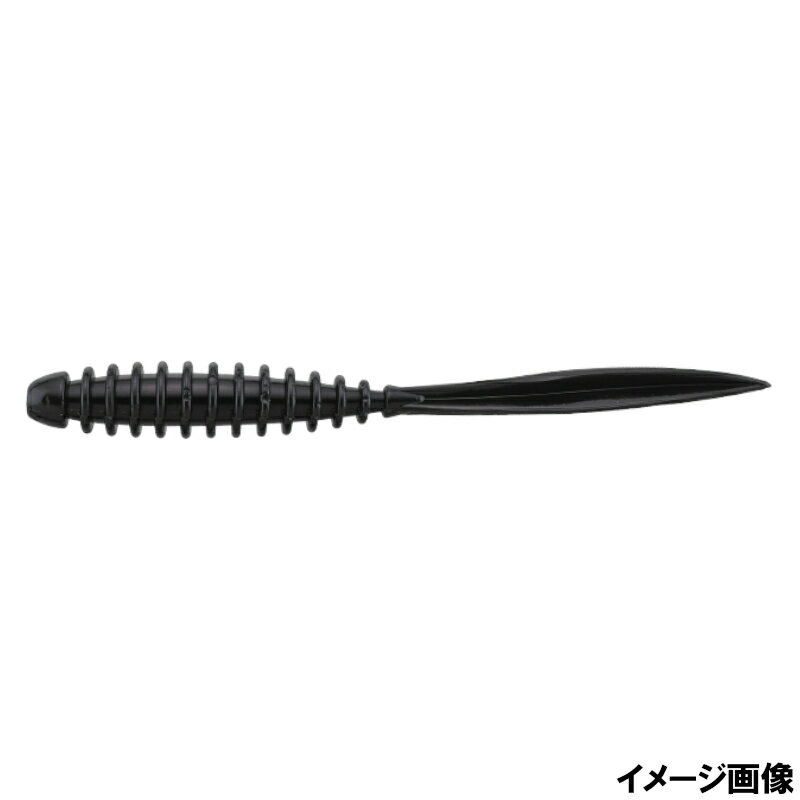 Jackall Worm Peke Ring 2.0inch Moonlight Black