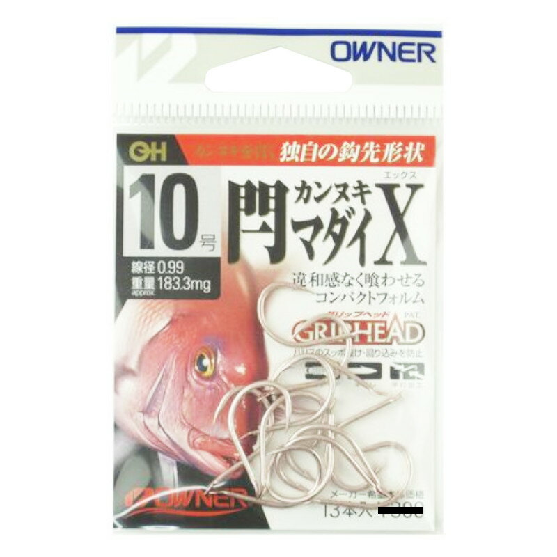 オーナー OH 閂マダイX 10号 13180(93180)【ゆうパケット】
