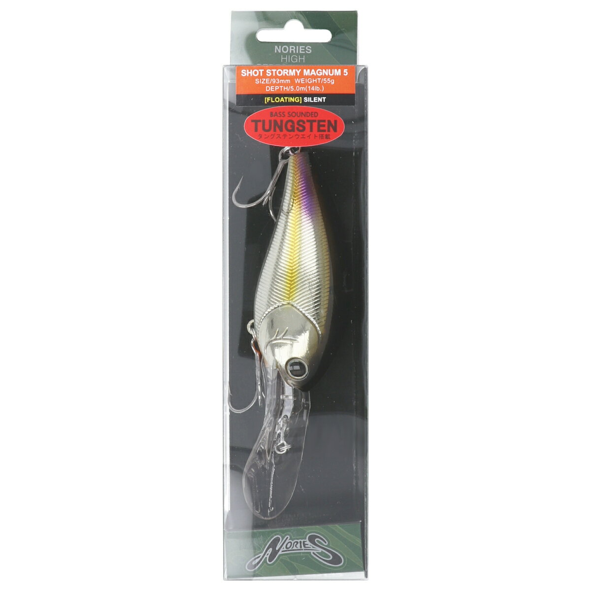 ノリーズ ルアー ショット ストーミーマグナム 5 238 ハーフミラーワカサギ