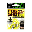 【衝撃!4点購入で最大1万ポイント!】ささめ針 リューギ フォグショットTC HFS036 #4 ブラック【ゆうパケット】