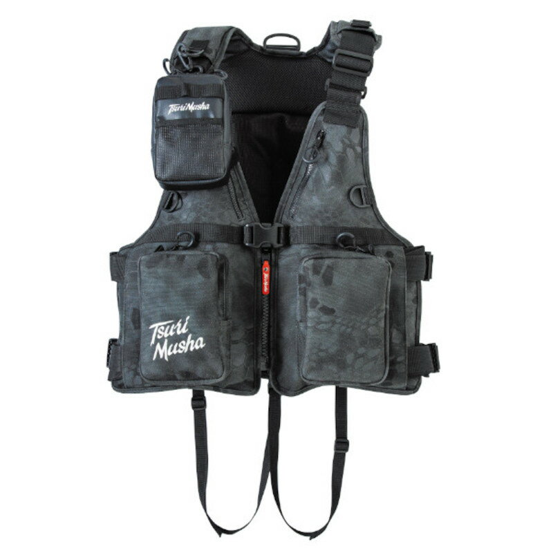 Vests - 【現品限り】 ライフジャケット 釣武者 TsuriMusha ロックベスト フリー