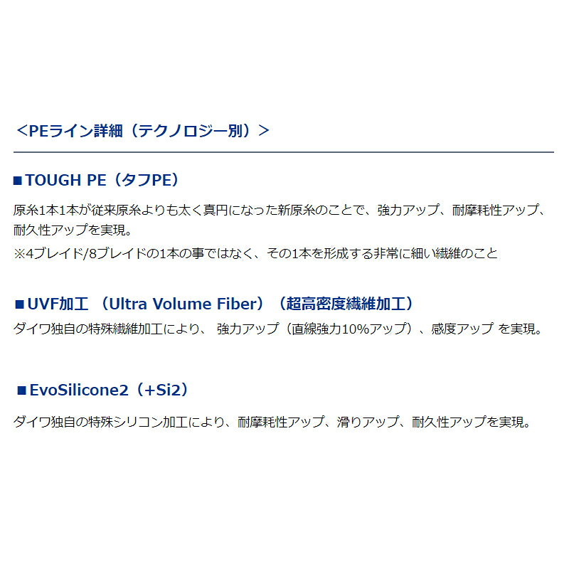 UVF PE デュラセンサーX8+Si2 2号 / 200m の商品画像3枚目