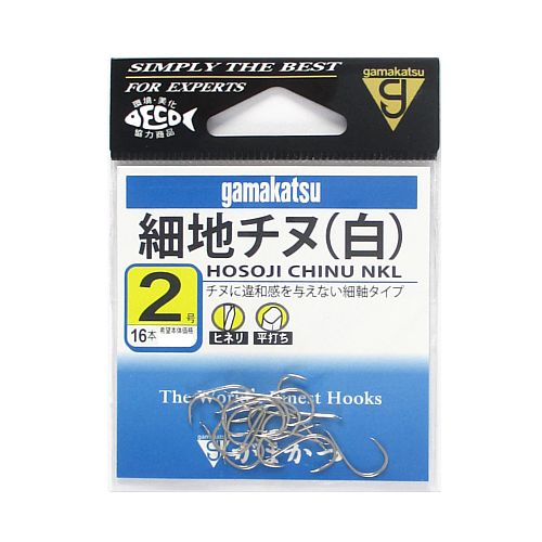 樂天商城 - 【現品限り】 がまかつ 細地チヌ 2号 白【ゆうパケット】