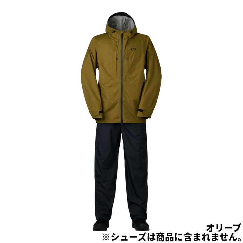 【スーパーSALE！3点購入で最大P26倍！】ダイワ ウェア DR-3324 RAINMAX コンパクトレインスーツ L オリーブ...