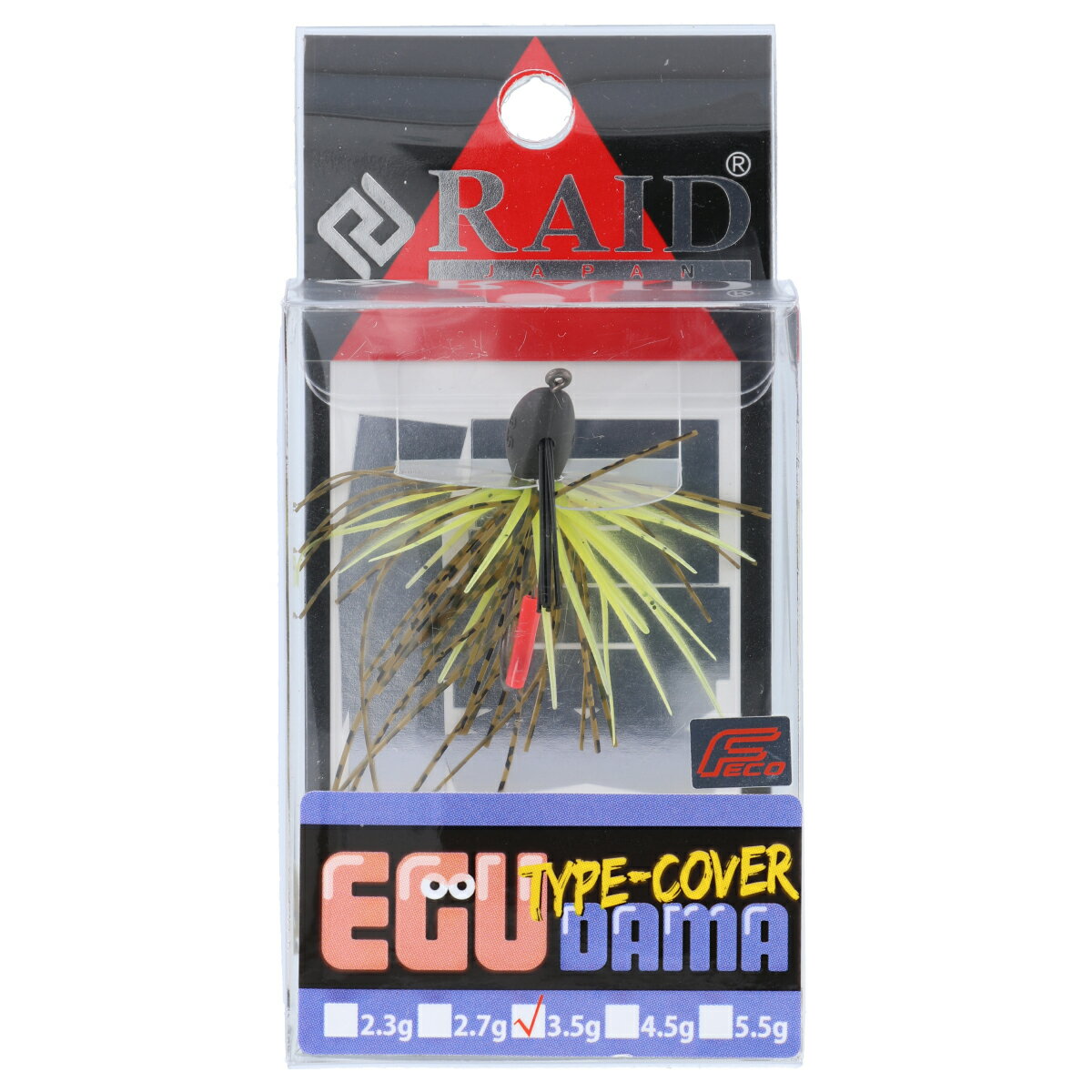 【5日限定!3点購入で最大5000p!】レイドジャパン ラバージグ EGU-DAMA Type-COVER 3.5g 005.グリパン/チャート