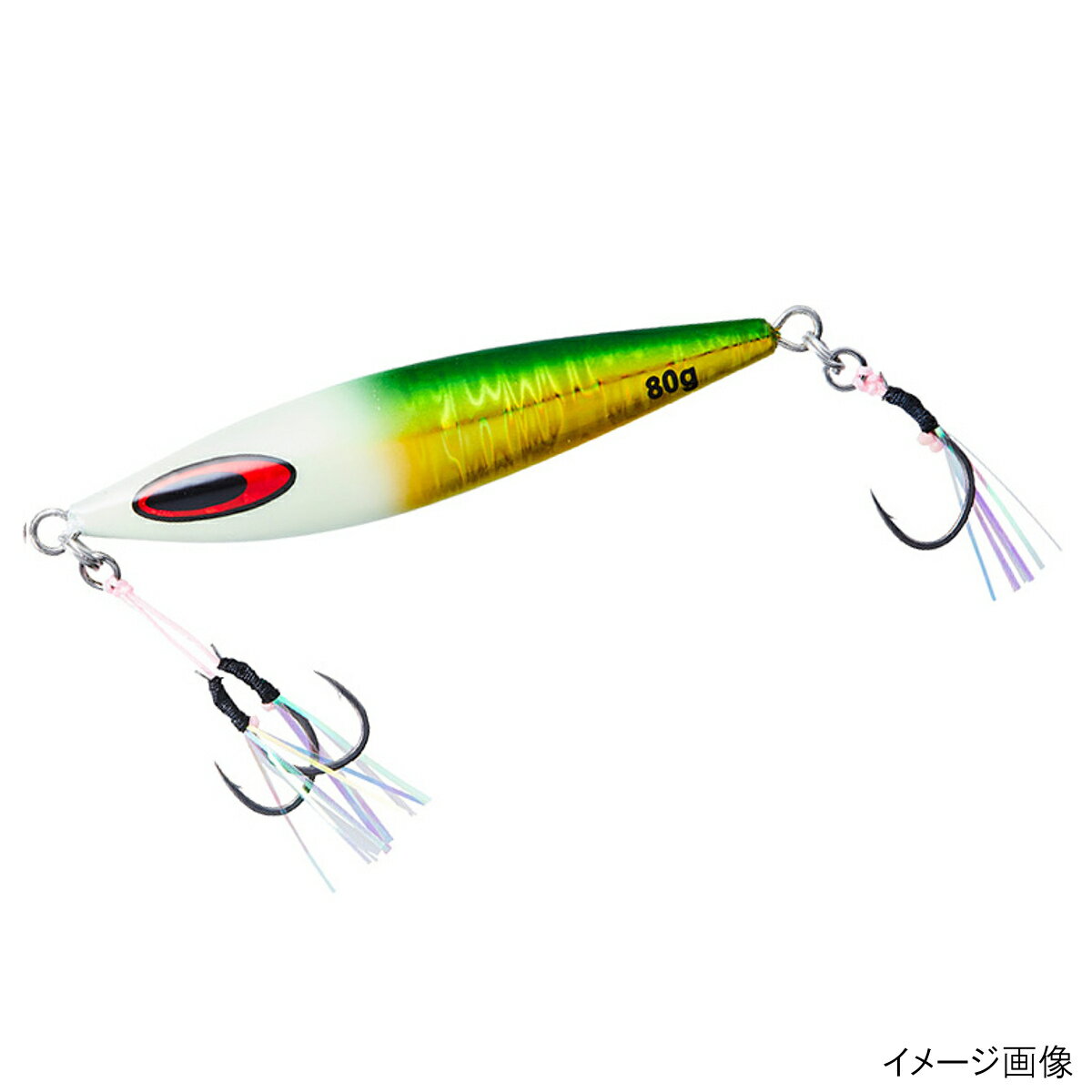 【お買い物マラソン！3点購入でP最大28倍！】ダイワ ジグ ソルティガ FKジグSLJ 80g MGグリーンGH スーパーライトジギング