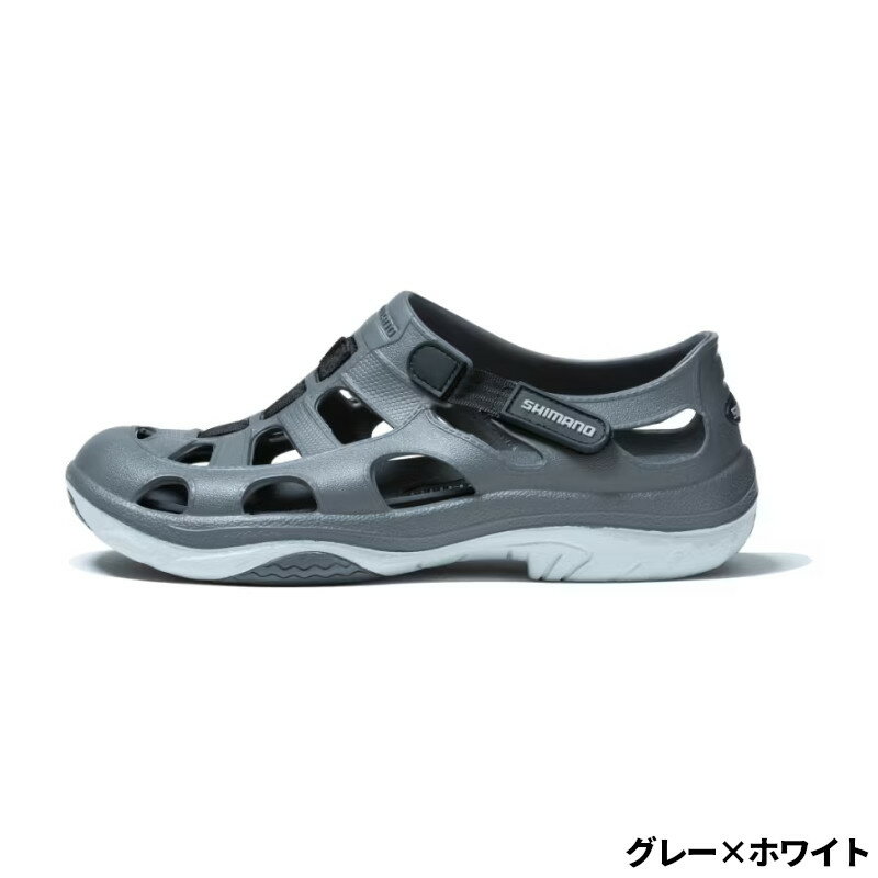 【3点購入で最大P28倍＆お得なクーポン配布中！】シマノ サンダル EVAIR マリンフィッシングシューズ 25.0cm グレー×ホワイト FS-091I