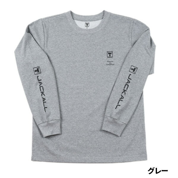 ジャッカル ウェア ロングスリーブTシャツ LT-A001 L グレー