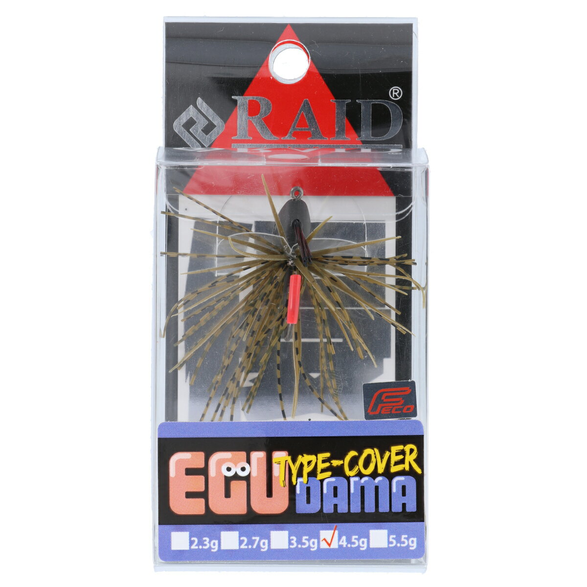 【5日限定!3点購入で最大5000p!】レイドジャパン ラバージグ EGU-DAMA Type-COVER 4.5g 001.グリーンパンプキンシード