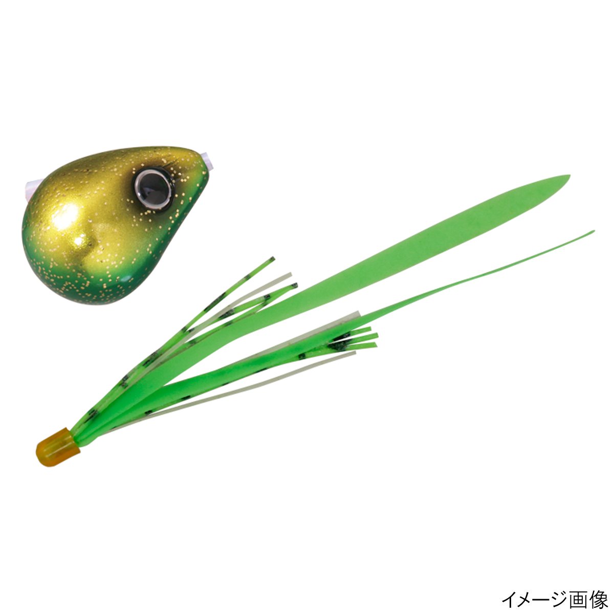 ジャッカル タイラバ 爆流 鉛式ビンビン玉スライド 45g ラメグリキン/蛍光グリーンT+【ゆうパケット】