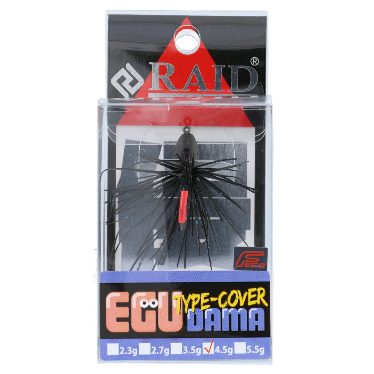 【5日限定!3点購入で最大5000p!】レイドジャパン ラバージグ EGU-DAMA Type-COVER 4.5g 002.ブラック/ブルーFLK.