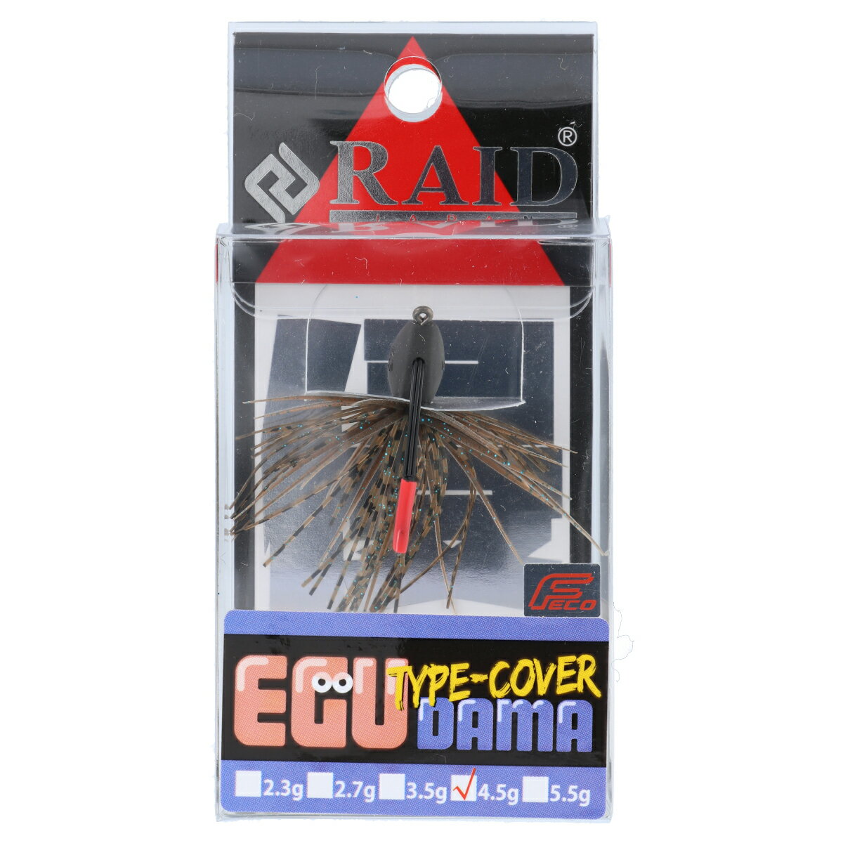 【5日限定!3点購入で最大5000p!】レイドジャパン ラバージグ EGU-DAMA Type-COVER 4.5g 003.ダークシナモン/ブルーFLK.
