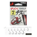【衝撃!4点購入で最大1万ポイント!】ささめ針 ヤイバX ヤイバチヌヒネリなし XH−05 7号 8本入 ブラック【ゆうパケット】