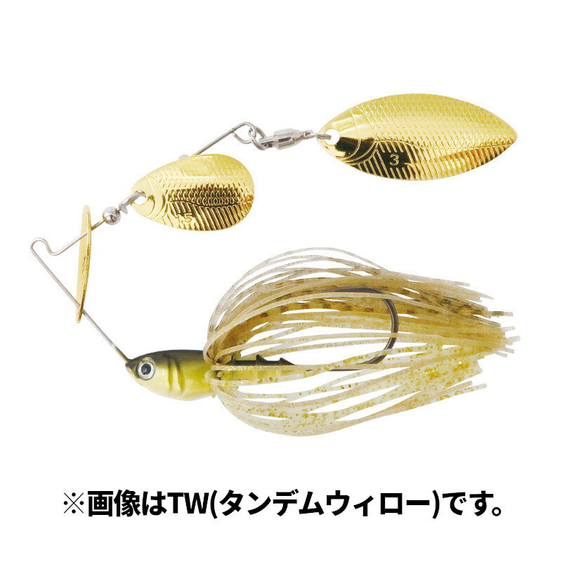 Spinner Bait - ボトムアップ スピナーベイト チビーブル 3/8oz DW S406 ゴールデンシャイナー【ゆうパケット】