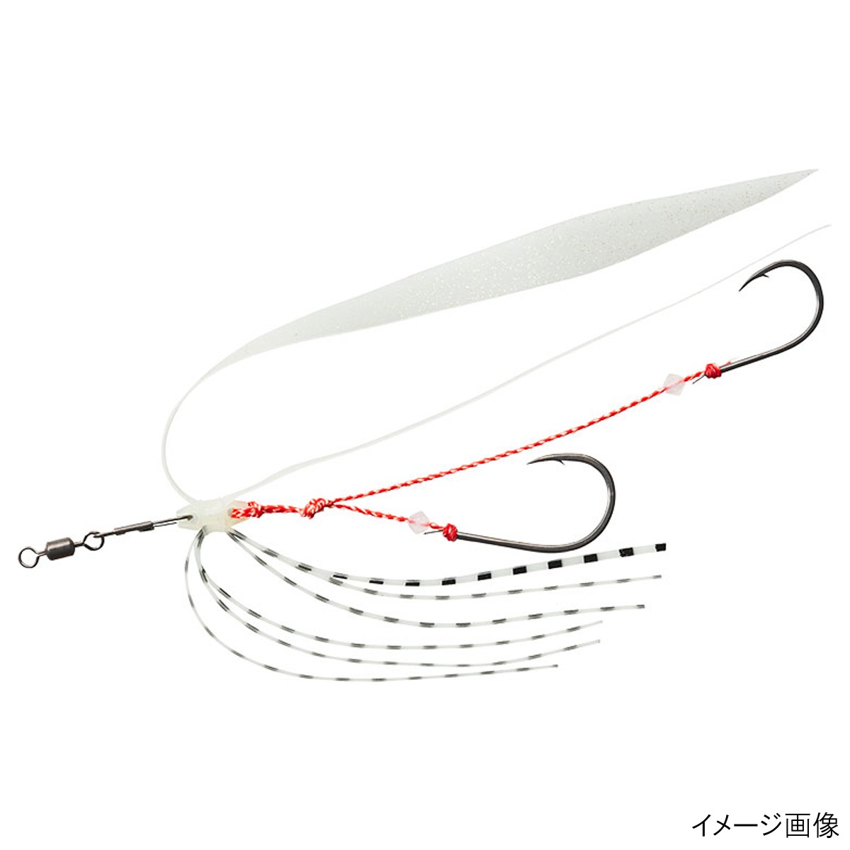 【5日限定！3点購入で最大5000p！】ダイワ 紅牙 遊動テンヤ替え針SS+エビラバ グローラメR【ゆうパケット】