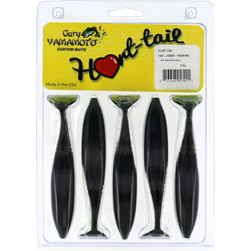 ゲーリーヤマモト ワーム 5インチ ハートテイル 194 ウォーターメロンペッパー