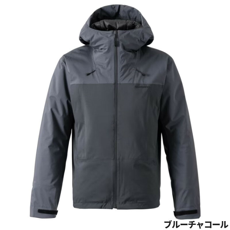 【アウトレット】 シマノ 防寒ウェア インサレーション レインジャケット 2XL ブルーチャコール RB-034W