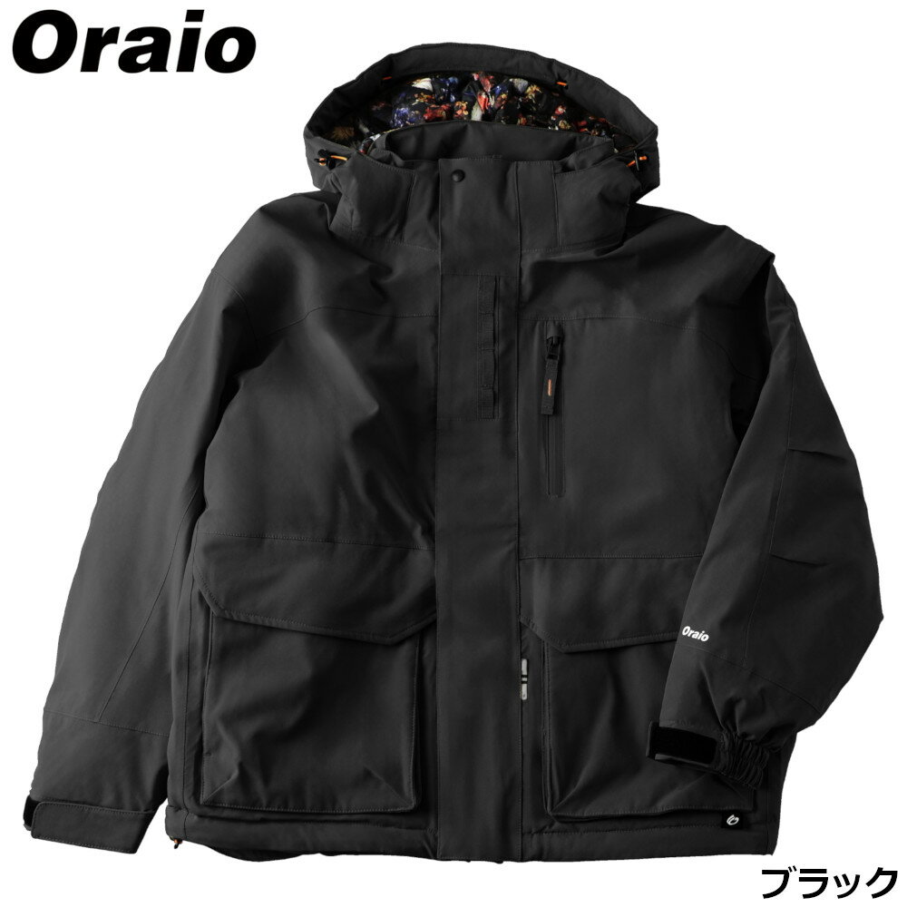 防寒ウェア Oraio(オライオ) ウィンタージャケット XL ブラック (防寒)