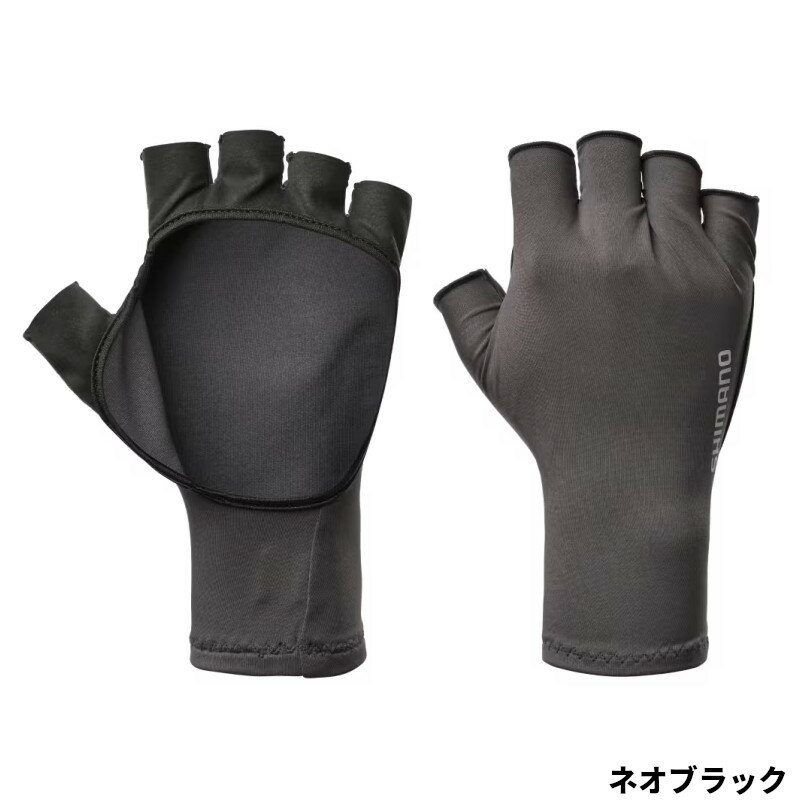 シマノ グローブ サンプロテクション グローブ 5 L ネオブラック GL-601V 5本切【ゆうパケット】