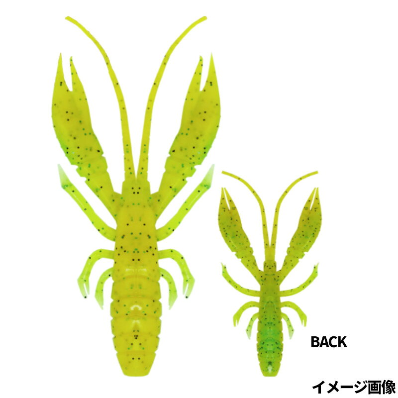 【スーパーSALE！3点購入で最大P26倍！】ルーディーズ ワーム ハタ喰い・蝦 3.0インチ レモンメロン【ゆうパケット】