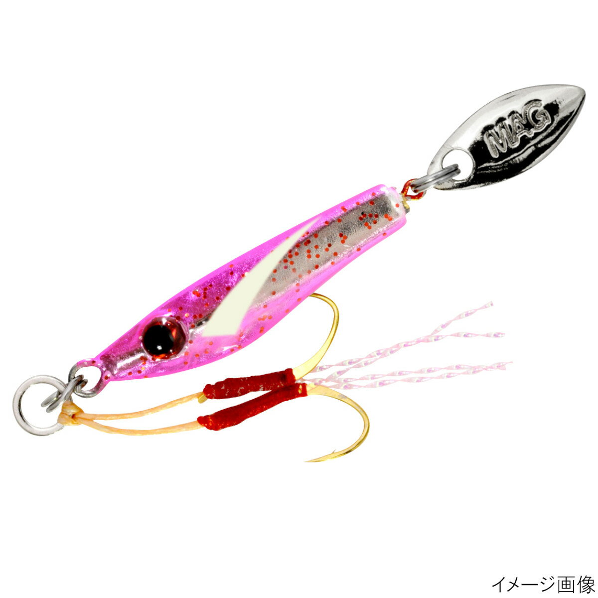 【アウトレット】 マグプロダクツ ルアー マグバイト ちりめんジグ 1g 07_ピンクヒレグロー MBJ04【ゆうパケット】