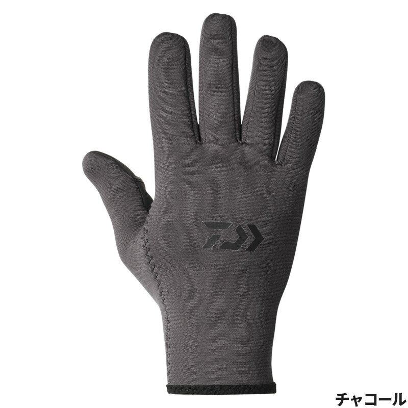 ダイワ 防寒ウェア DG-8224W フルカバー防寒グローブ 2本カット XL チャコール【ゆうパケット】