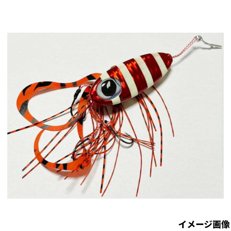 【楽天ブラックフライデー！3点購入で最大28倍！】タイラバ 烏賊ラバ 80g ゼブラレッドのサムネイル