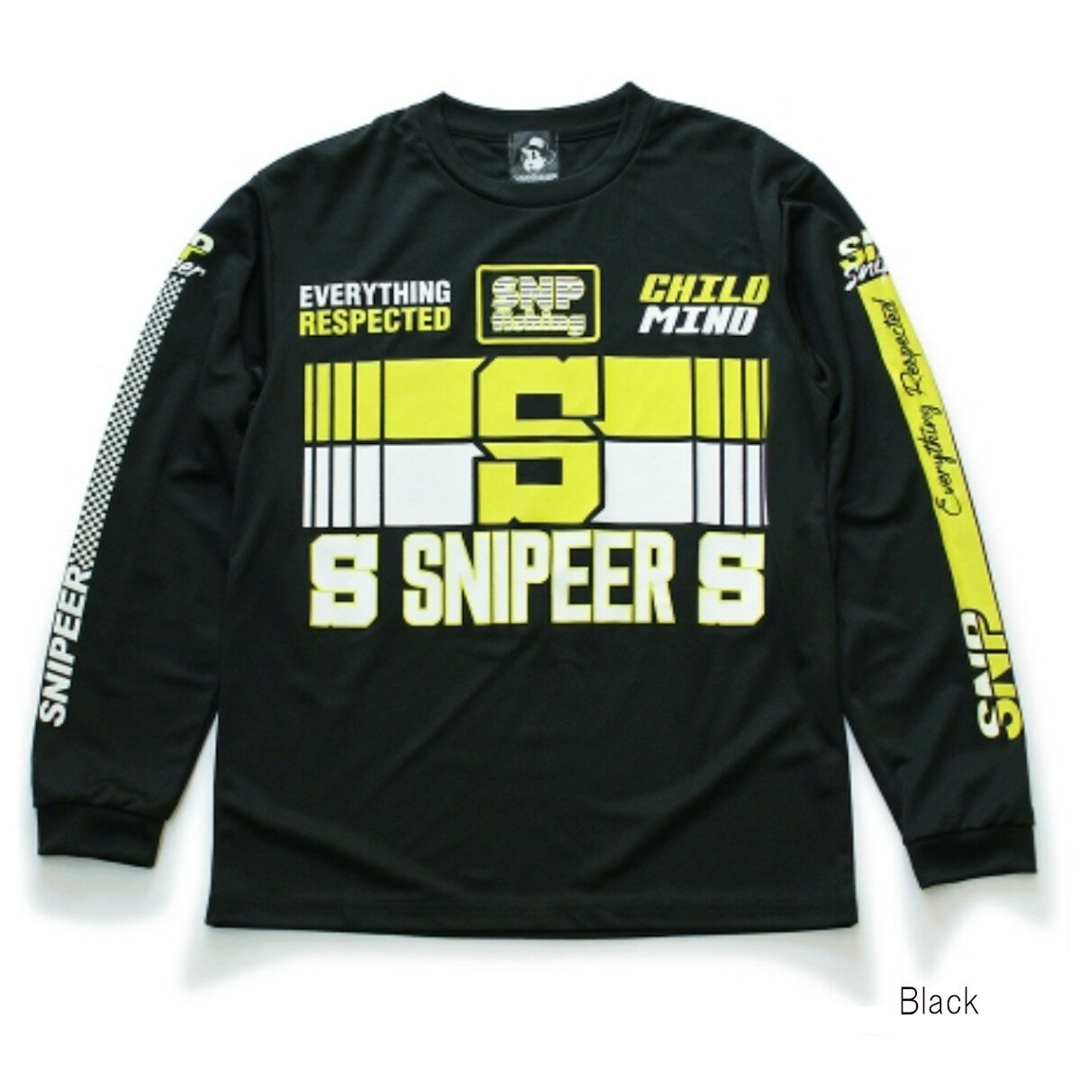 【スーパーSALE！3点購入で最大P26倍！】【現品限り】 ウェア スナイパー BIKE Long Dry SNP-LS004-BK M Black
