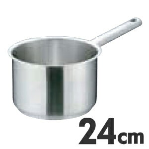 Rakuten - MuranoInduction ムラノ インダクション IH対応 18-8ステンレス 片手深型鍋 蓋無 24cm