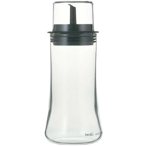 iwaki フタ付醤油差し M 160ml 5032-BK