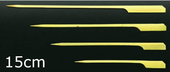 神堂 竹のたより 鉄砲串(生地) 15cm 100本(竹串)
