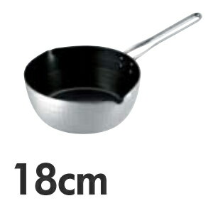 TKG 共柄厚板 IH アルミテフロン雪平鍋 目盛付 18cm