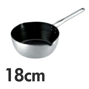 TKG 共柄厚板 アルミテフロン雪平鍋 目盛付 18cm