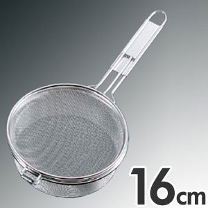 新越金網 炒り網 16cm 10001
